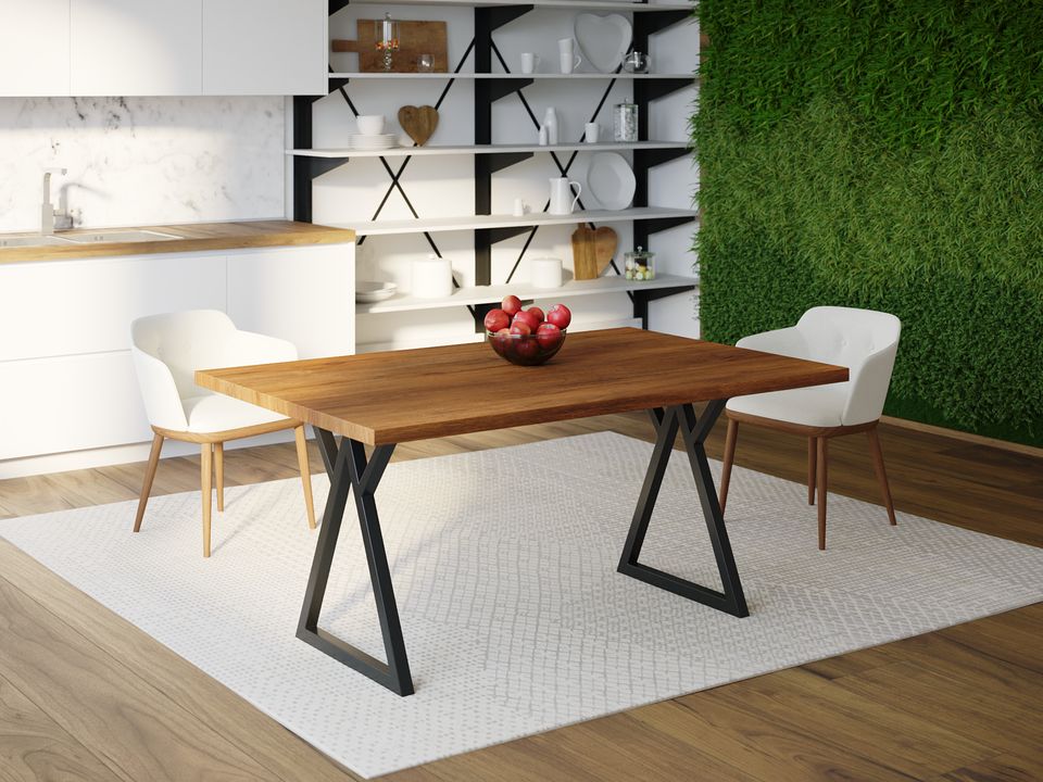 

Обеденный стол Skandi Wood SW097 Бисмарк 200 х 80 х 75 см МДФ+Шпон Дуб Коричневый