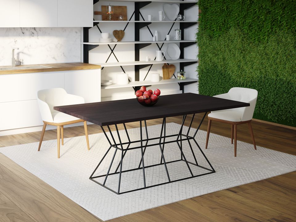 

Обеденный стол Skandi Wood SW077 Олбани 150 х 80 х 75 см МДФ+Шпон Дуб Венге
