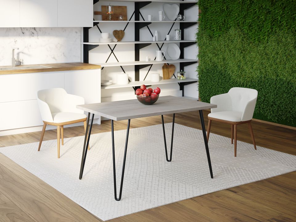 

Обеденный стол Skandi Wood SW090 Санта-Фе 200 х 80 х 75 см МДФ+Шпон Дуб Серый
