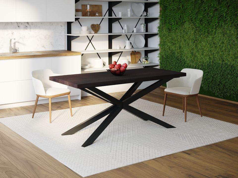 

Обеденный стол Skandi Wood SW037 Айова 180 х 80 х 75 см МДФ+Шпон Дуб Венге