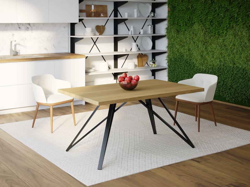 

Обеденный стол Skandi Wood SW065 Орегон 120 х 80 х 75 см МДФ+Шпон Дуб Натуральный