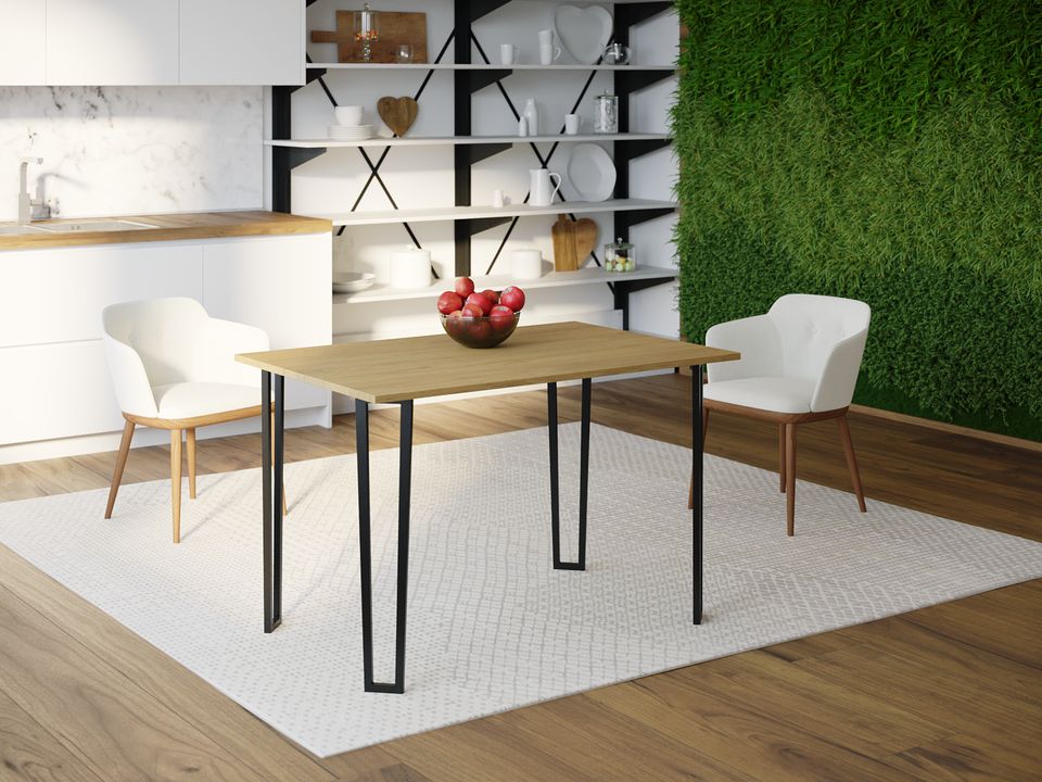 

Обеденный стол Skandi Wood SW041 Вермонт 120 х 80 х 75 см МДФ+Шпон Дуб Натуральный