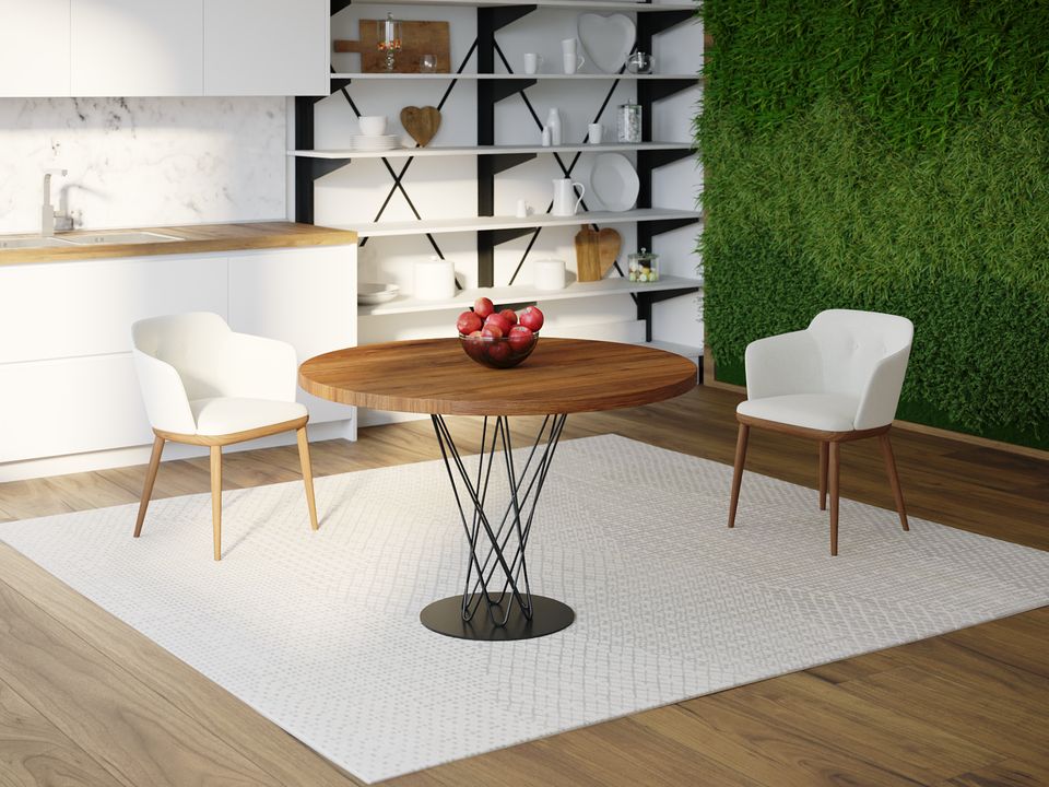 

Обеденный стол Skandi Wood SW067 Монтана Круглый ⌀ 110 см МДФ+Шпон Дуб Коричневый