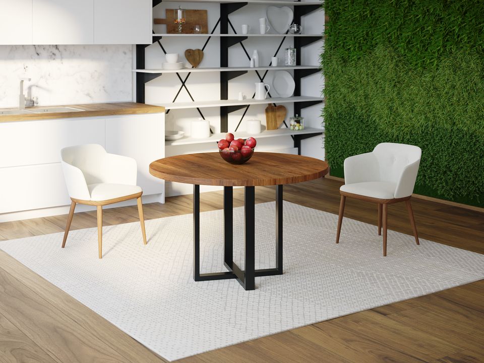 

Обеденный стол Skandi Wood SW079 Нью-Йорк Круглый ⌀ 90 см МДФ+Шпон Дуб Коричневый