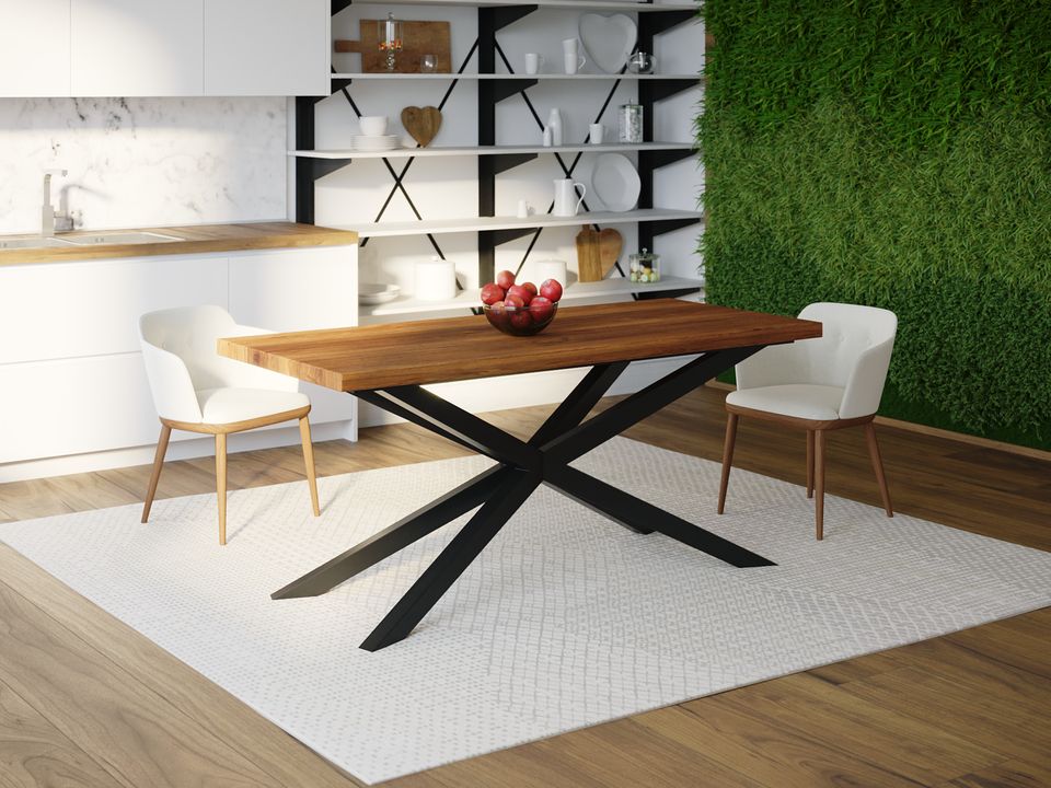 

Обеденный стол Skandi Wood SW037 Айова 200 х 80 х 75 см МДФ+Шпон Дуб Коричневый
