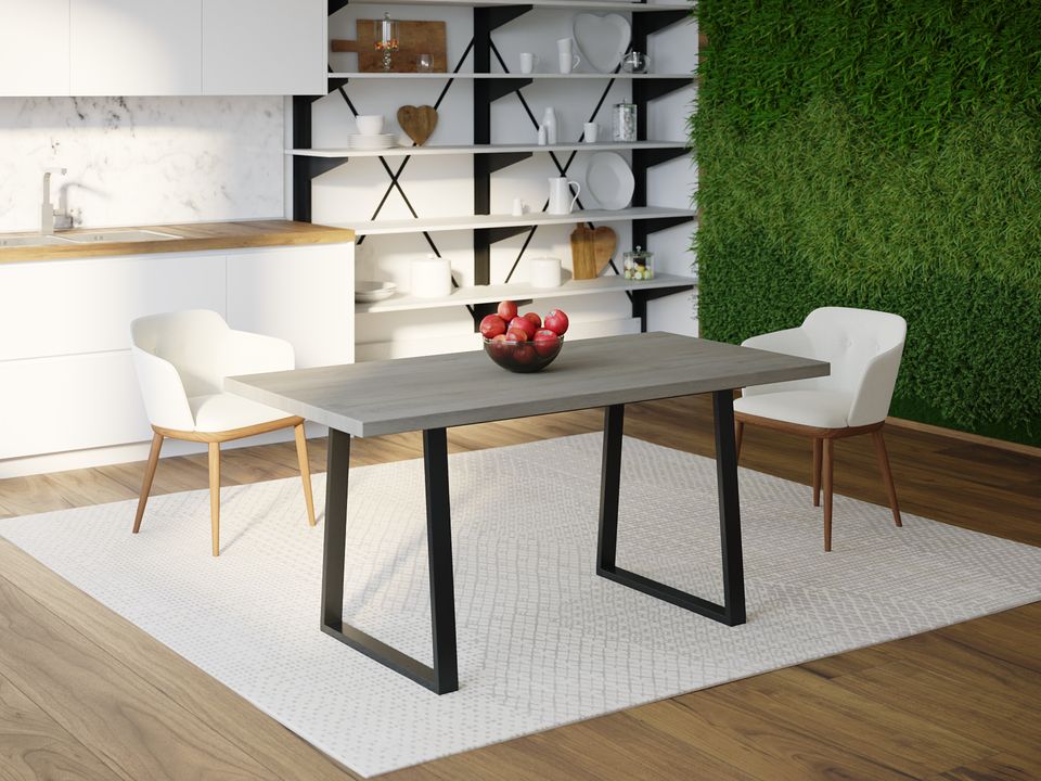 

Обеденный стол Skandi Wood SW073 Род-Айленд 180 х 80 х 75 см МДФ+Шпон Дуб Темно-Cерый