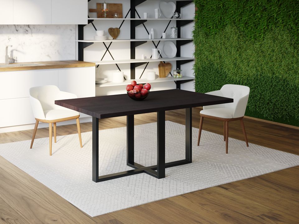 

Обеденный стол Skandi Wood SW099 Роли 135 х 80 х 75 см МДФ+Шпон Дуб Венге