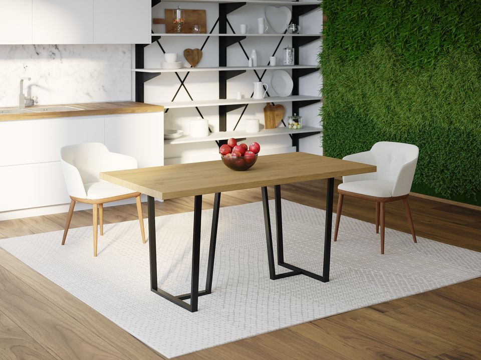 

Обеденный стол Skandi Wood SW094 Колумбус 180 х 80 х 75 см МДФ+Шпон Дуб Натуральный