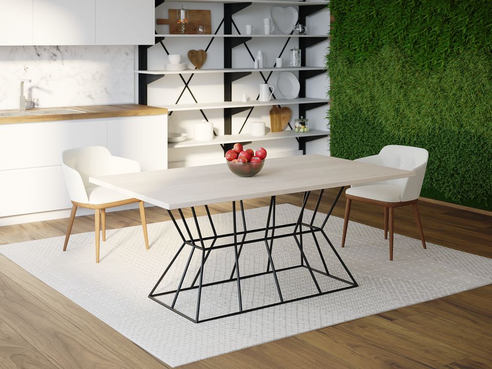 

Обеденный стол Skandi Wood SW077 Олбани 120 х 80 х 75 см МДФ+Шпон Дуб Белый