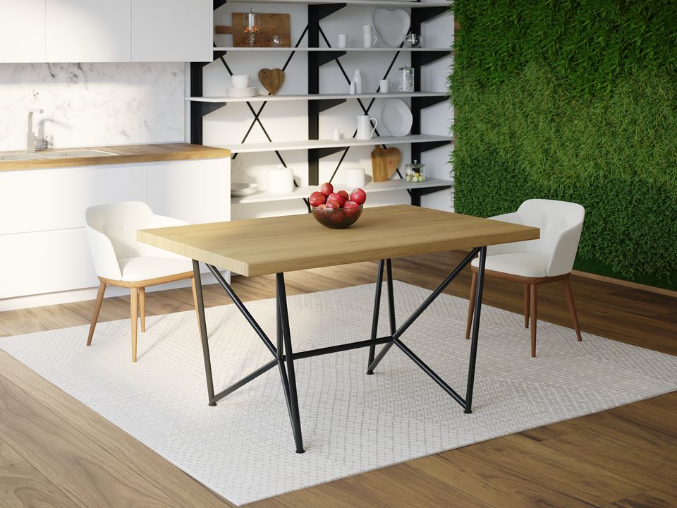 

Обеденный стол Skandi Wood SW084 Гаррисберг 180 х 80 х 75 см МДФ+Шпон Дуб Натуральный