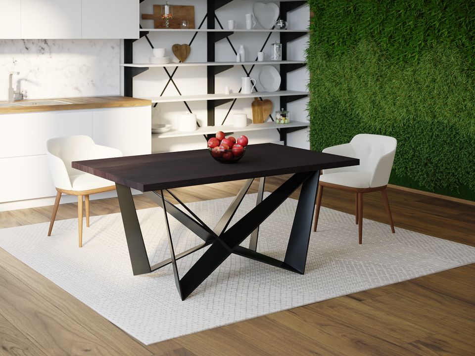 

Обеденный стол Skandi Wood SW112 Чарлстон 200 х 80 х 75 см МДФ+Шпон Дуб Венге