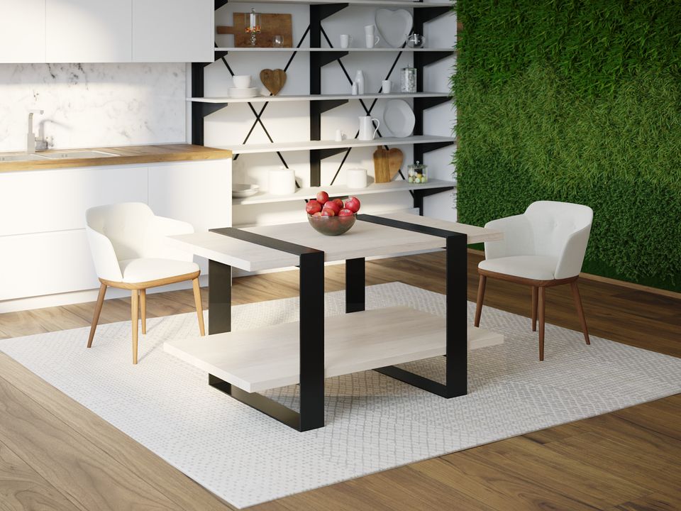 

Обеденный стол Skandi Wood SW081 Конкорд 120 х 80 х 75 см МДФ+Шпон Дуб Белый