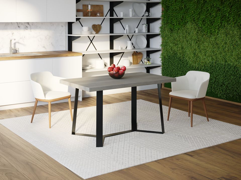 

Обеденный стол Skandi Wood SW046 Джорджия 135 х 80 х 75 см МДФ+Шпон Дуб Темно-Cерый