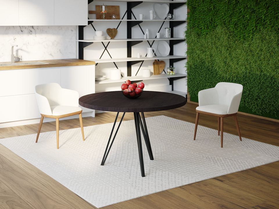 

Обеденный стол Skandi Wood SW068 Мэриленд Круглый ⌀ 75 см МДФ+Шпон Дуб Венге