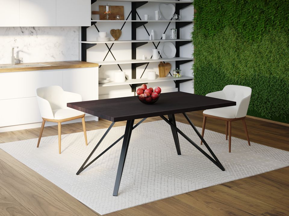 

Обеденный стол Skandi Wood SW065 Орегон 200 х 80 х 75 см МДФ+Шпон Дуб Венге