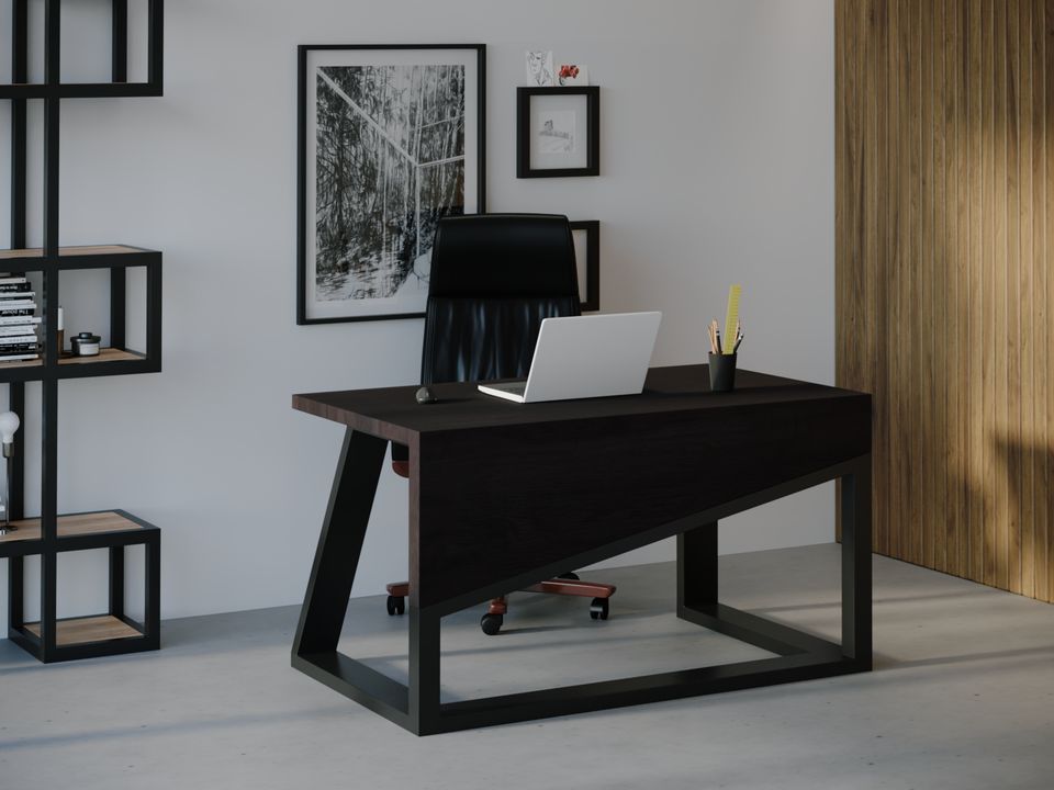 

Компьютерный стол Skandi Wood SW092 Аризона 135 х 80 х 75 см МДФ+Шпон Дуб Венге