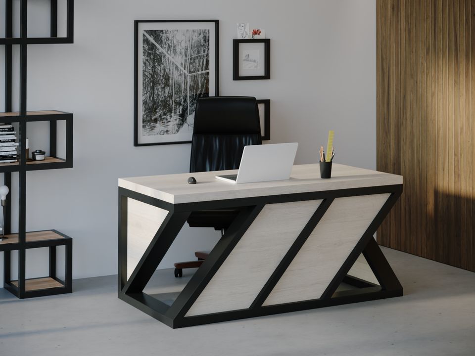 

Компьютерный стол Skandi Wood SW072 Алабама 150 х 80 х 75 см МДФ+Шпон Дуб Белый