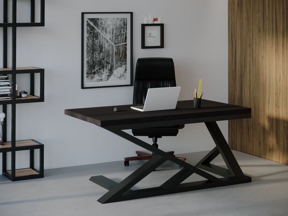 

Компьютерный стол Skandi Wood SW117 Техас 135 х 80 х 75 см МДФ+Шпон Дуб Венге