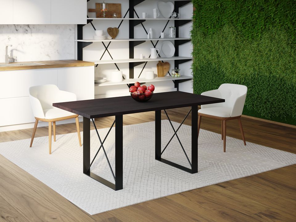 

Обеденный стол Skandi Wood SW096 Спрингфилд 200 х 80 х 75 см МДФ+Шпон Дуб Венге