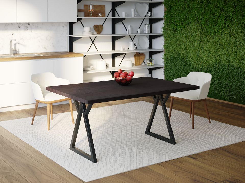 

Обеденный стол Skandi Wood SW097 Бисмарк 135 х 80 х 75 см МДФ+Шпон Дуб Венге
