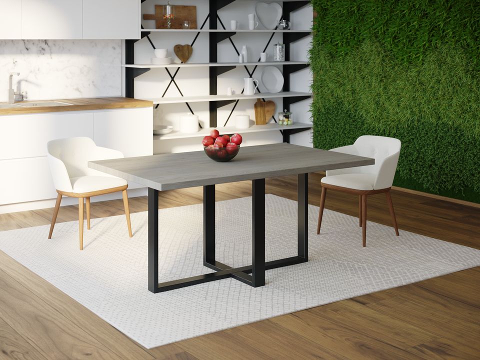 

Обеденный стол Skandi Wood SW099 Роли 200 х 80 х 75 см МДФ+Шпон Дуб Темно-Cерый