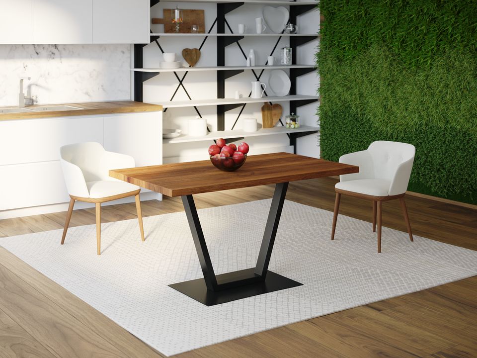 

Обеденный стол Skandi Wood SW057 Мэн 200 х 80 х 75 см МДФ+Шпон Дуб Коричневый