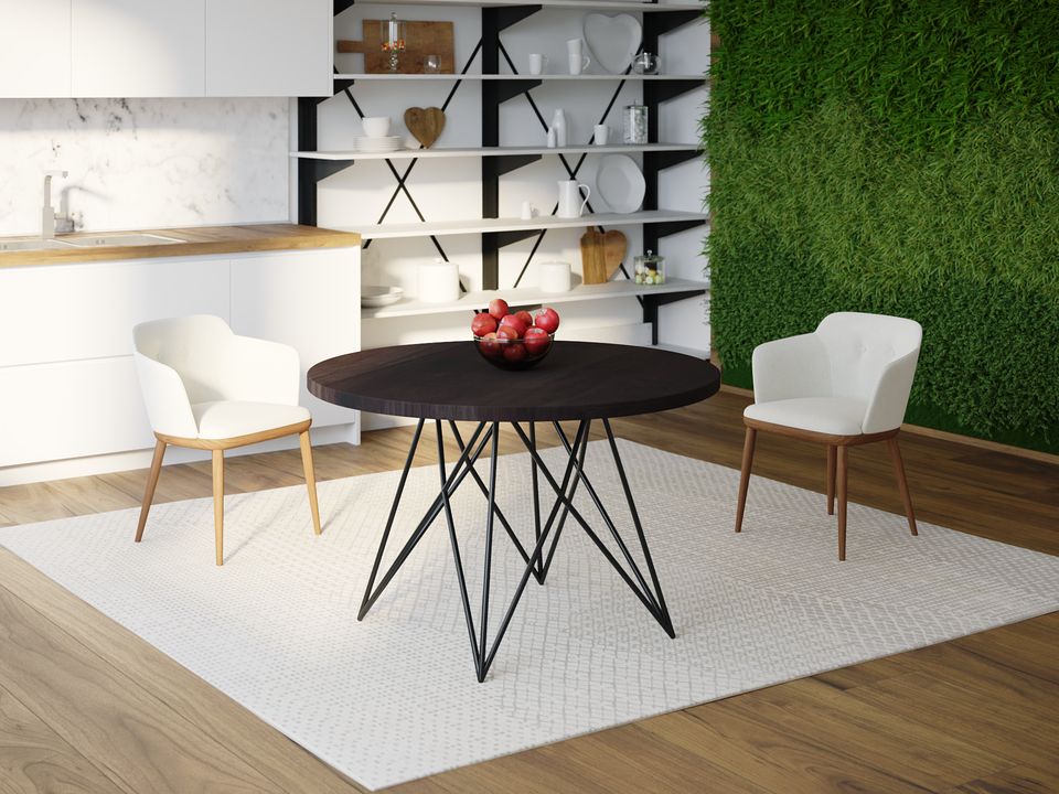 

Обеденный стол Skandi Wood SW089 Теннесси Круглый ⌀ 130 см МДФ+Шпон Дуб Венге