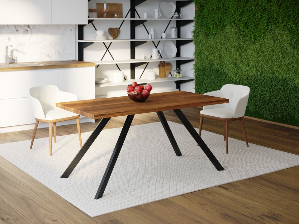 

Обеденный стол Skandi Wood SW091 Колумбия 120 х 80 х 75 см МДФ+Шпон Дуб Коричневый