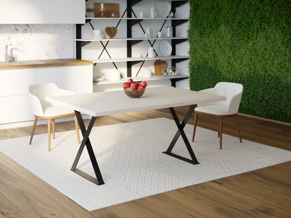 

Обеденный стол Skandi Wood SW093 Нэшвилл 180 х 80 х 75 см МДФ+Шпон Дуб Белый