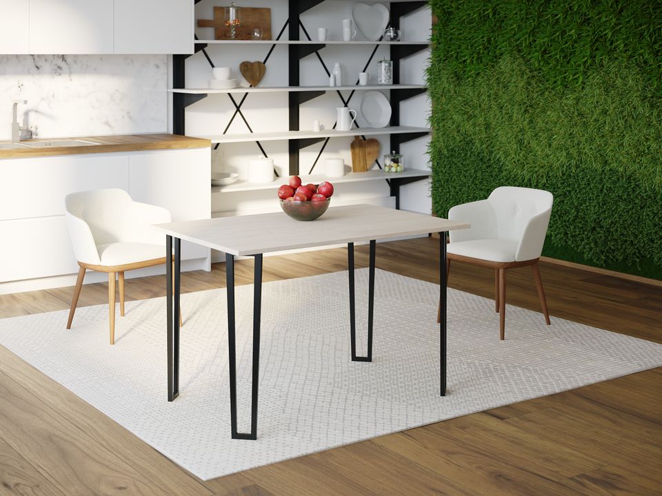 

Обеденный стол Skandi Wood SW041 Вермонт 200 х 80 х 75 см МДФ+Шпон Дуб Белый