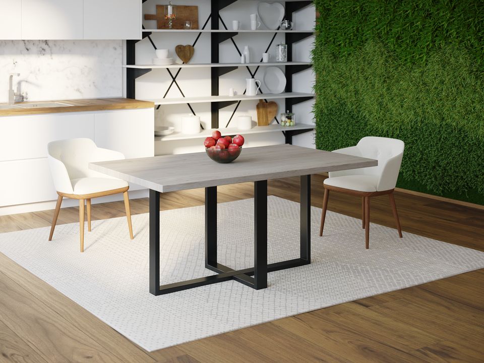 

Обеденный стол Skandi Wood SW099 Роли 135 х 80 х 75 см МДФ+Шпон Дуб Серый