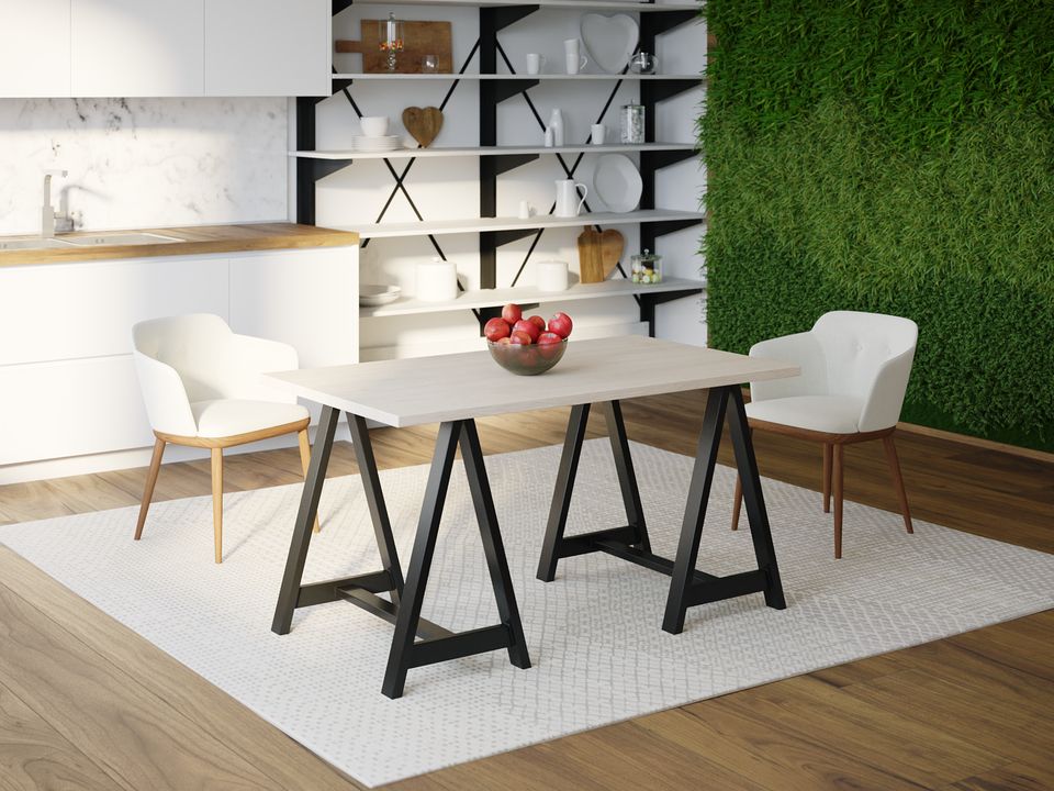 

Обеденный стол Skandi Wood SW060 Джерси 150 х 80 х 75 см МДФ+Шпон Дуб Белый