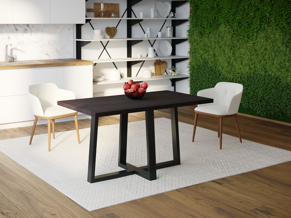 

Обеденный стол Skandi Wood SW058 Пирр 180 х 80 х 75 см МДФ+Шпон Дуб Венге