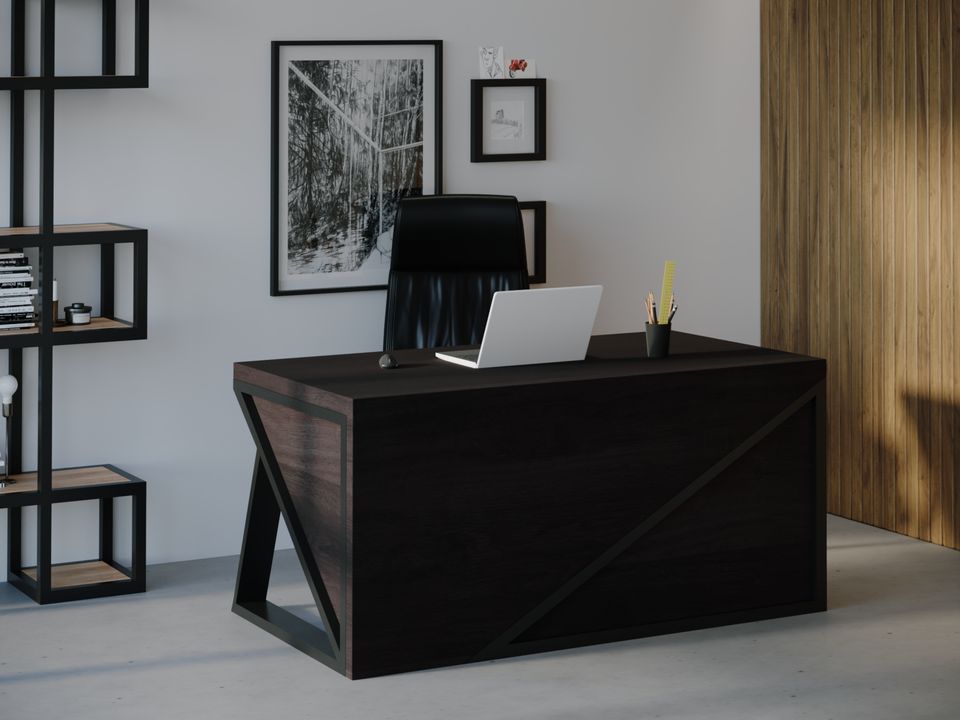 

Компьютерный стол Skandi Wood SW108 Канзас 150 х 80 х 75 см МДФ+Шпон Дуб Венге