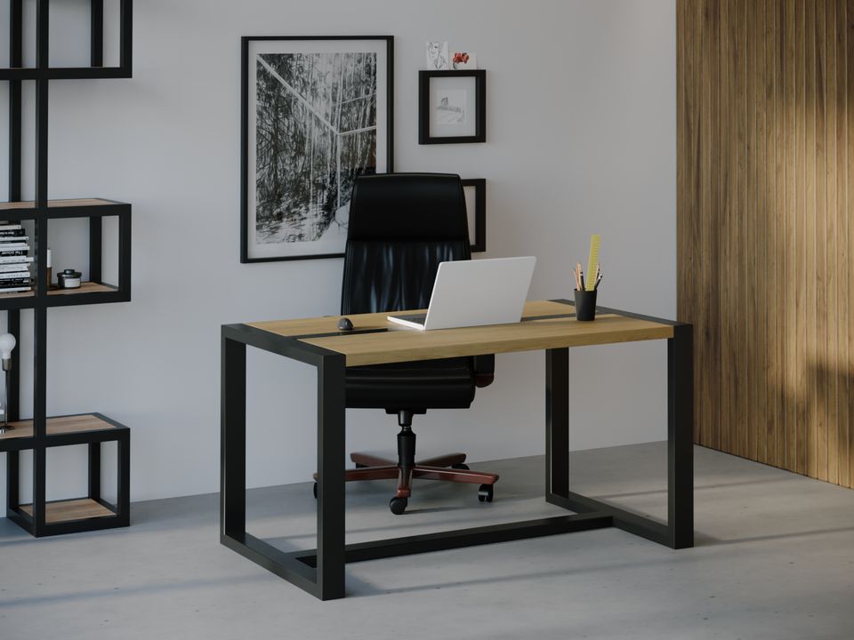 

Компьютерный стол Skandi Wood SW044 Вашингтон 135 х 80 х 75 см МДФ+Шпон Дуб Натуральный