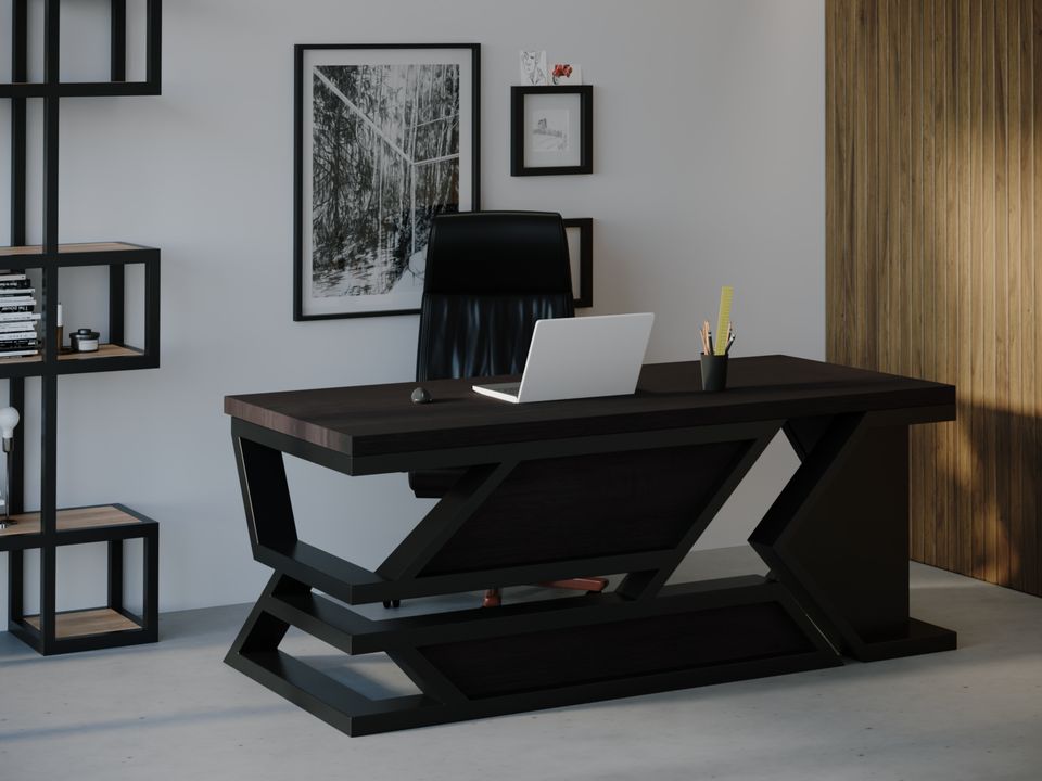 

Компьютерный стол Skandi Wood SW114 Виргиния 180 х 80 х 75 см МДФ+Шпон Дуб Венге