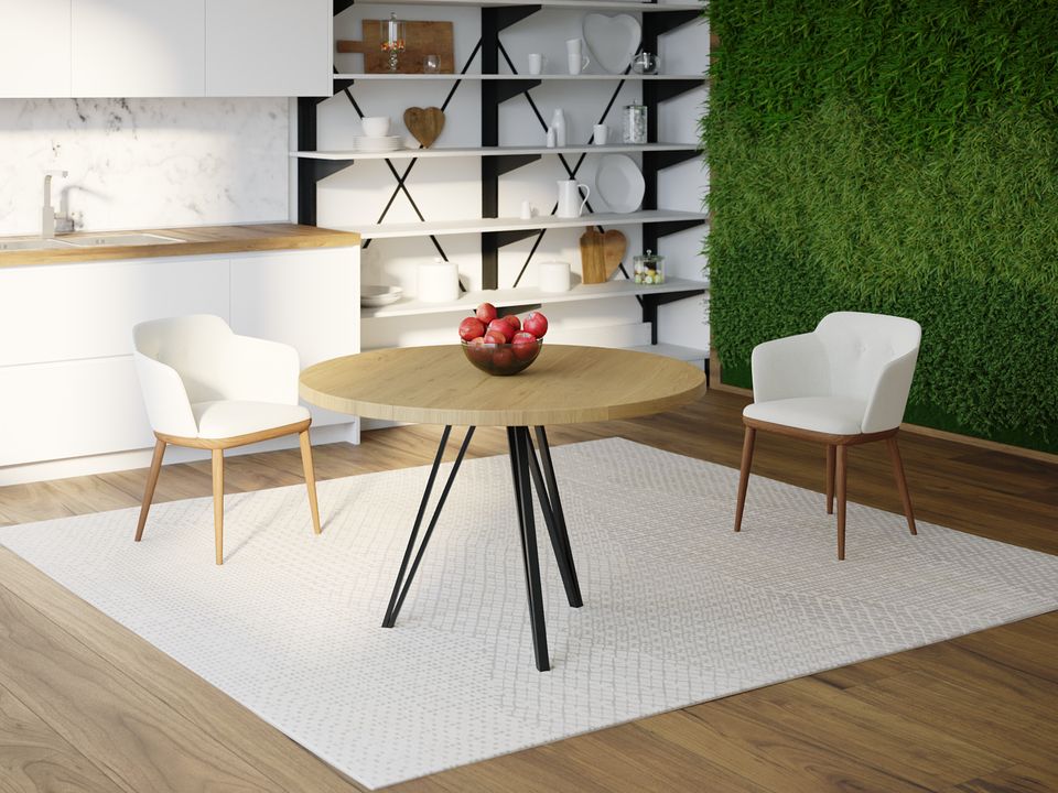 

Обеденный стол Skandi Wood SW068 Мэриленд Круглый ⌀ 110 см МДФ+Шпон Дуб Натуральный