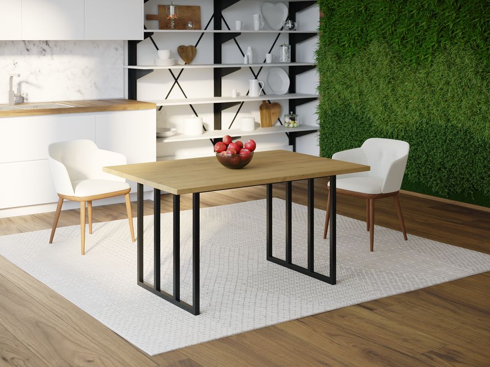 

Обеденный стол Skandi Wood SW101 Атланта 135 х 80 х 75 см МДФ+Шпон Дуб Натуральный