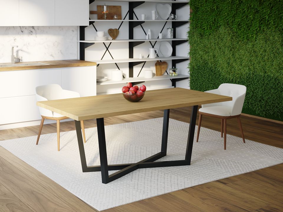 

Обеденный стол Skandi Wood SW071 Флорида 180 х 80 х 75 см МДФ+Шпон Дуб Натуральный