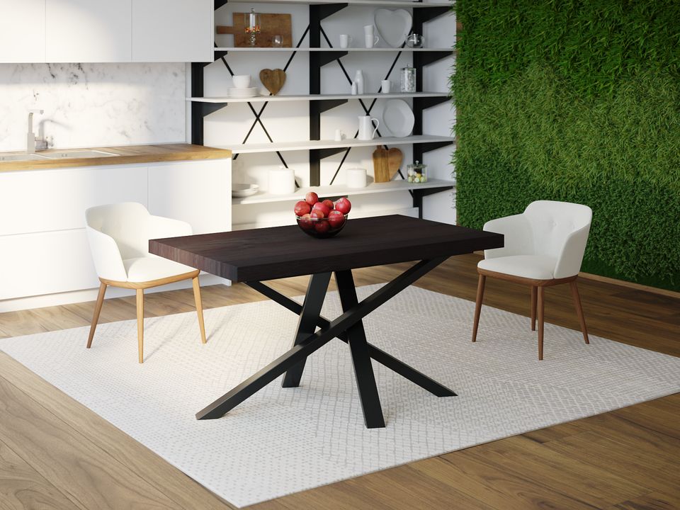 

Обеденный стол Skandi Wood SW048 Колорадо 150 х 80 х 75 см МДФ+Шпон Дуб Венге