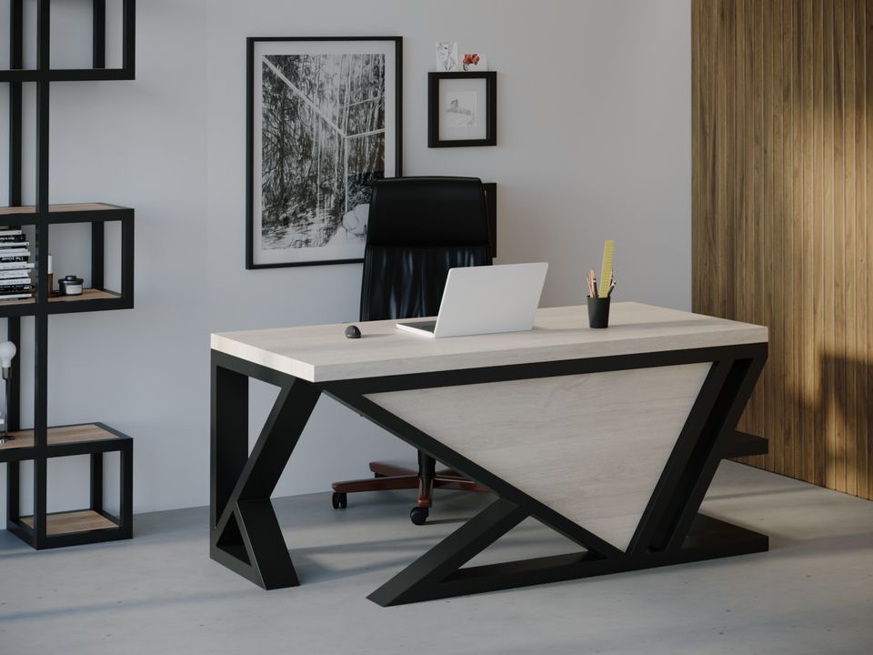 

Компьютерный стол Skandi Wood SW118 Юта 180 х 80 х 75 см МДФ+Шпон Дуб Белый