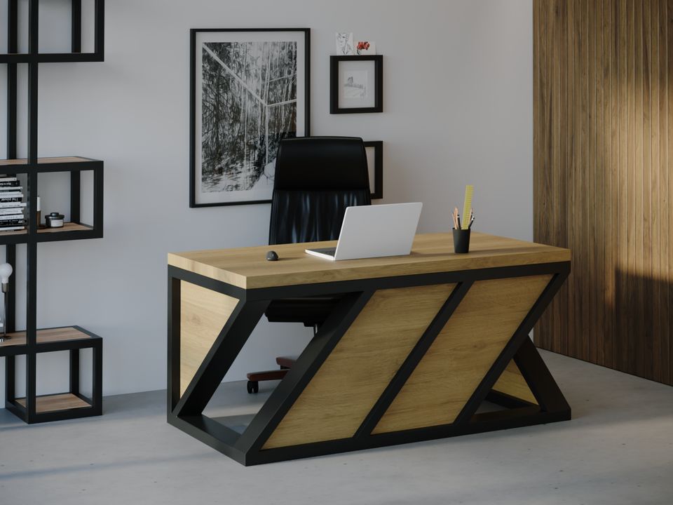 

Компьютерный стол Skandi Wood SW072 Алабама 120 х 80 х 75 см МДФ+Шпон Дуб Натуральный