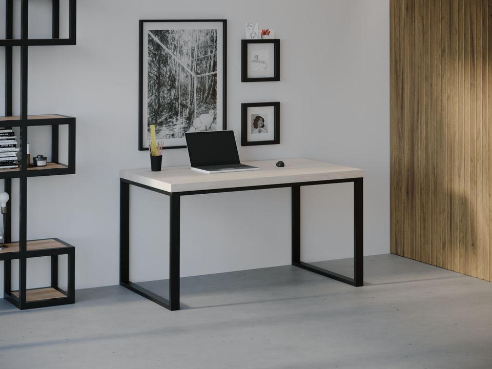

Компьютерный стол Skandi Wood SW036 Айдахо 150 х 80 х 75 см МДФ+Шпон Дуб Белый