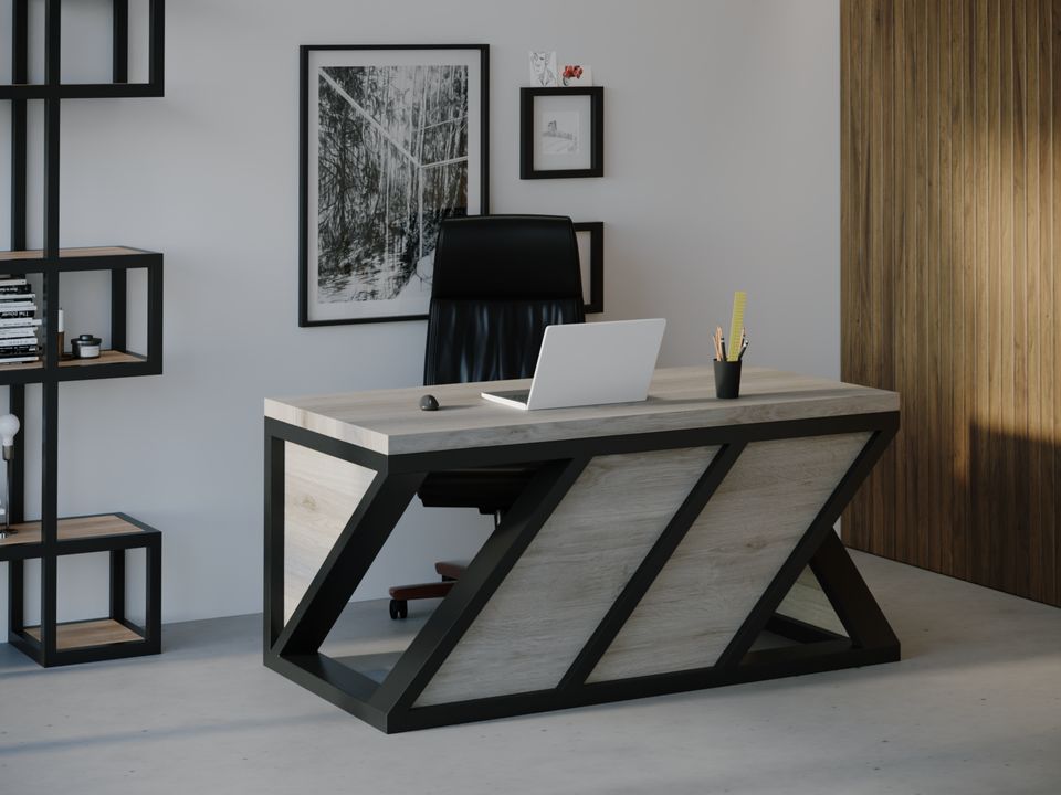 

Компьютерный стол Skandi Wood SW072 Алабама 200 х 80 х 75 см МДФ+Шпон Дуб Серый