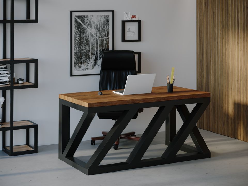 

Компьютерный стол Skandi Wood SW105 Виргиния 180 х 80 х 75 см МДФ+Шпон Дуб Коричневый
