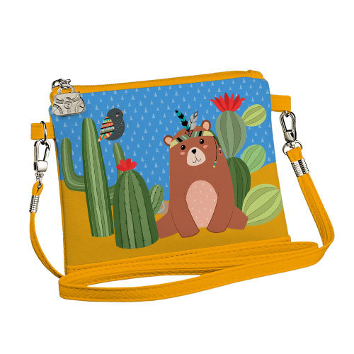 

Сумка для девочки Little fairy Presentville Мишка индеец в кактусах 18x14 см