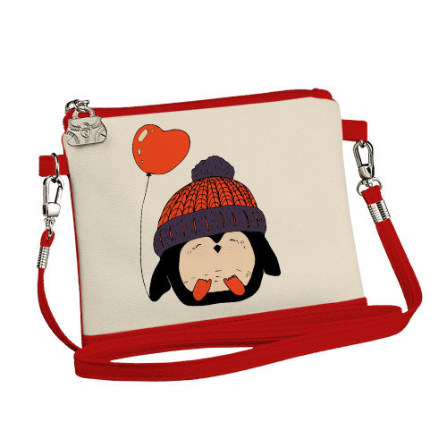 

Сумка для девочки Little fairy Presentville Пингвин в шапке с шариком 18x14 см