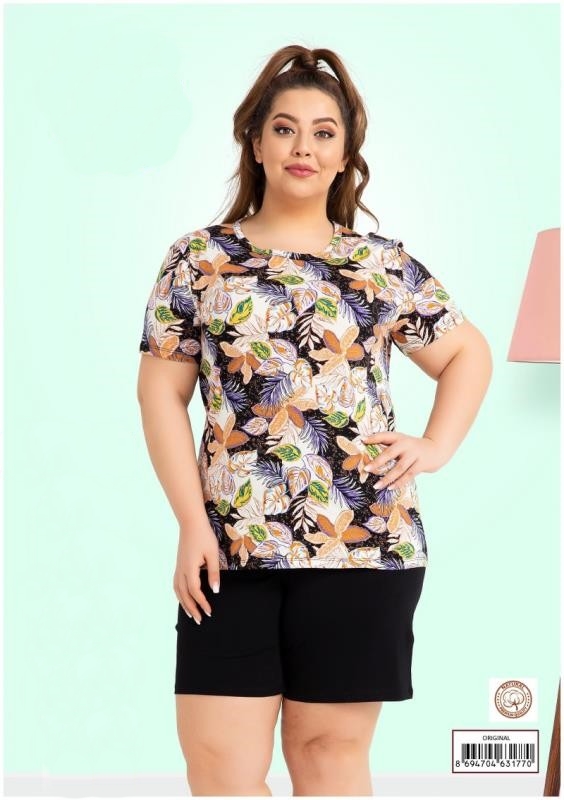 

Комплект трикотажный футболка и шорты Sabrina 3XL 62058