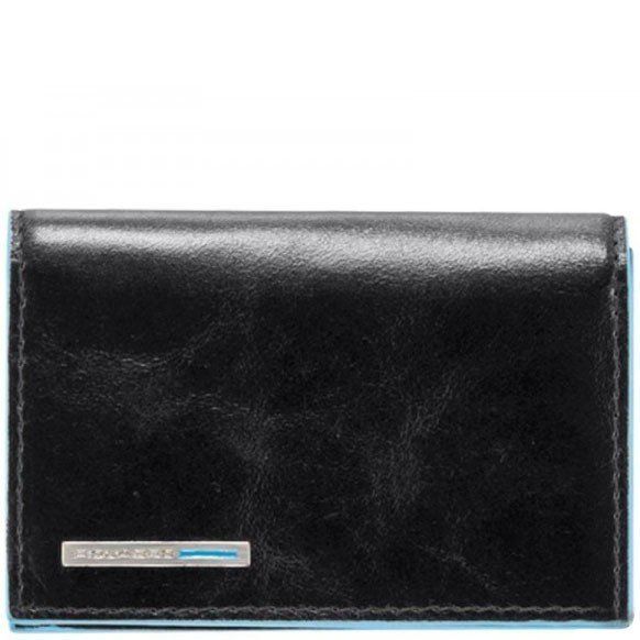 

Черная кожаная визитница Piquadro Blue Square