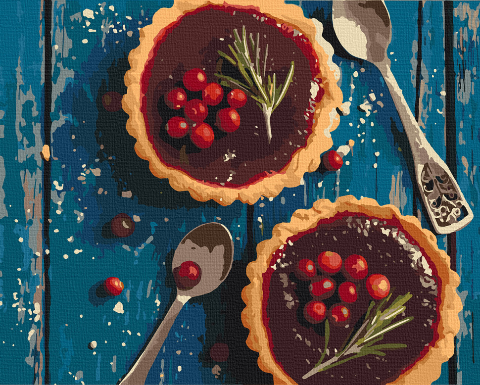 

Картина по номерам ART CRAFT 12009 40*50 см Брусничная корзина